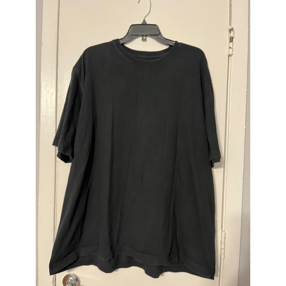 Cherokee Mens XXL Black Short Sleeve‎ Crewneck 100% Cotton Basic T-Shirt Tee